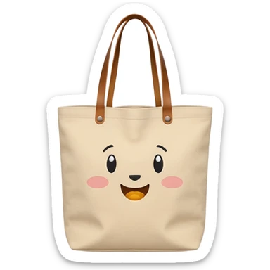 Organic tote bag sticker