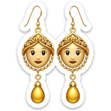 Earrings emoji sticker