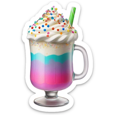birthday cream drink sticker