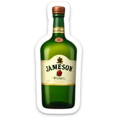 Jameson Irish whiskey bottle sticker