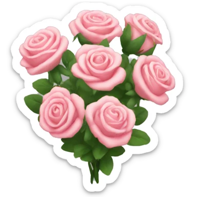 bouquet of bush roses sticker