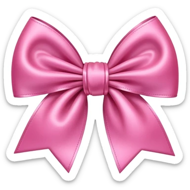 Cute pink bow sticker