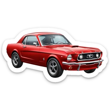 Classic mustang sticker