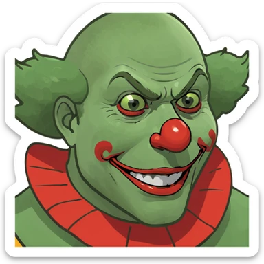 Clown that is broke sticker