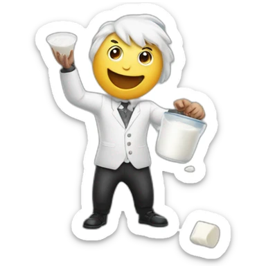 juggle the milk sticker