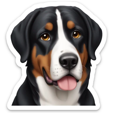 swiss mountain dog sticker