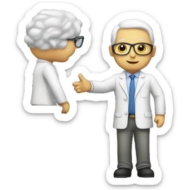 white color teacher mathematics sticker