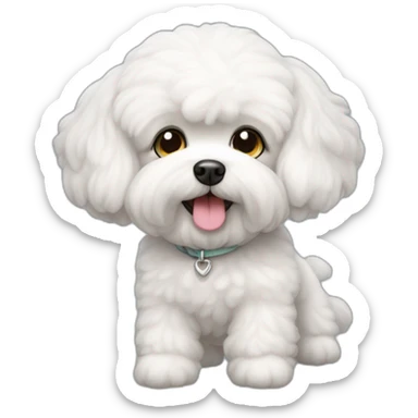 Camille le bichon maltais sticker