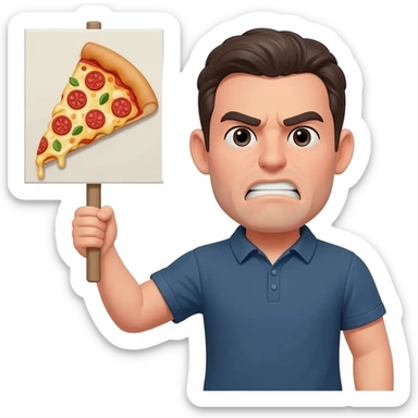 pizza protest sticker