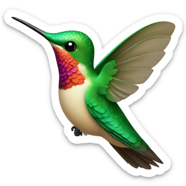 Beautiful hummingbird  sticker