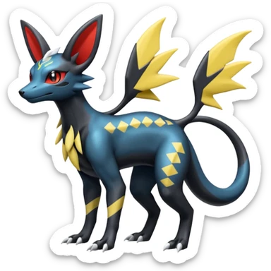 Salandit-Palkia-Umbreon-Silvally-fusion (full body) sticker