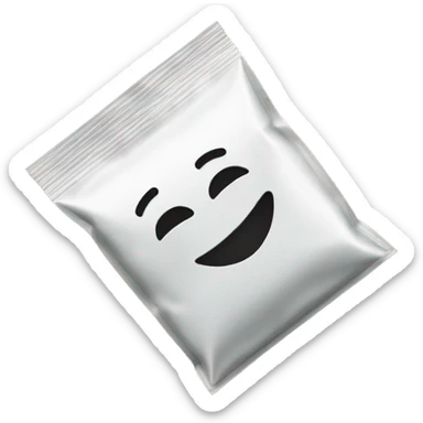powder in a ziplock bag sticker