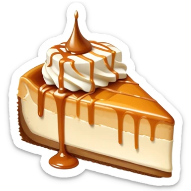 Dulce de leche cheesecake slice  sticker