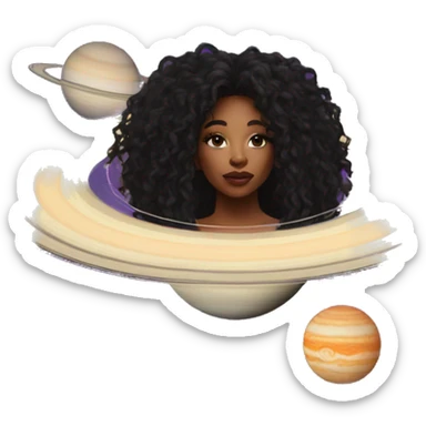 SZA on Saturn sticker