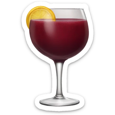 Sangria glass burgundy ￼ sticker