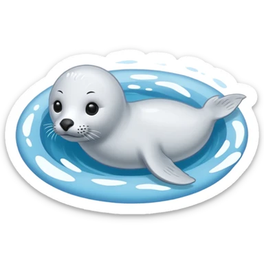 artic seal  sticker