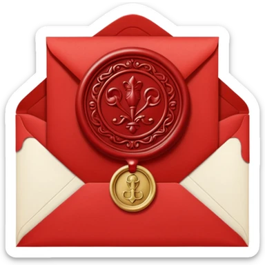 wax seal envelope sticker