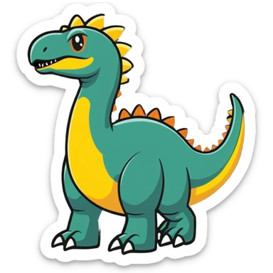 therizinosaurus dinosaur inspired by Ark: Survival Evolved sticker