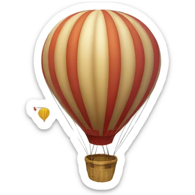 Hot air ballon sticker