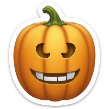 Citrouille méchante sticker