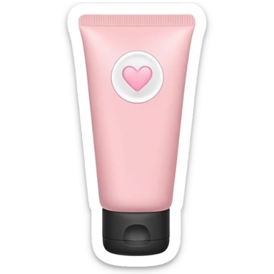 solid color light pink plain skincare tube sticker