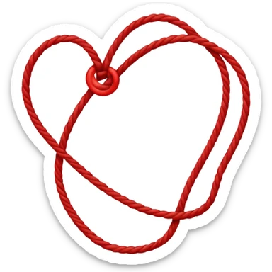 Red string of fate sticker