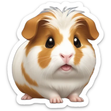 Yorkshire andguinea pig sticker
