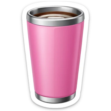 Pink tumbler cup sticker