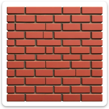 brick wall viewed from the side, perspective view sticker