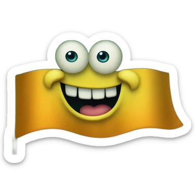 SpongeBob Irish flag sticker