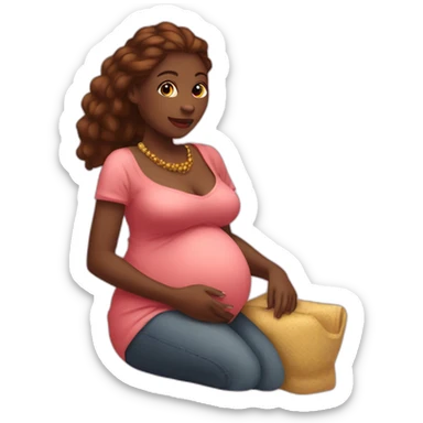 Femme congolaise enceinte  sticker