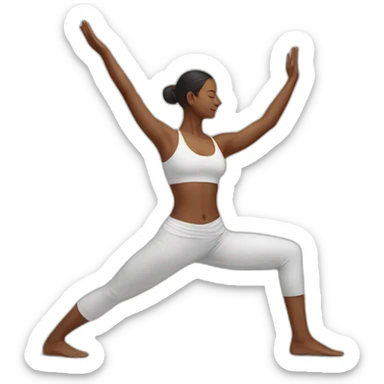 Indian Yoga pose sticker