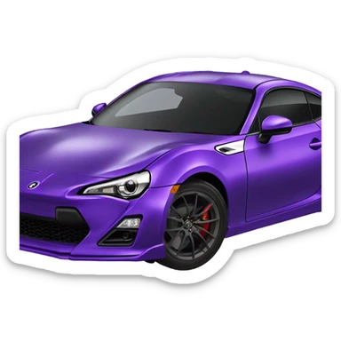 purple gt86 aero  sticker