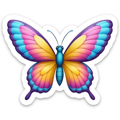 Creación de mariposa sticker