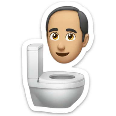 Zemmour au toilette  sticker
