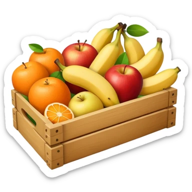 a fruit box and less fruits sticker