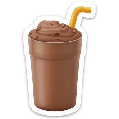 a protein chokolate shake sticker