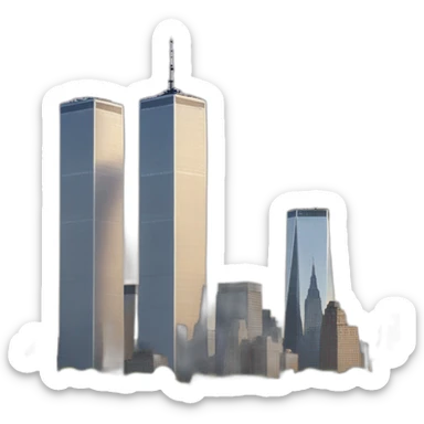 World trade centre twin towers  sticker