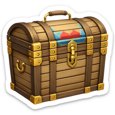 treasure chest sticker