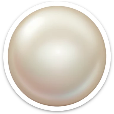 glamorous white pearls sticker