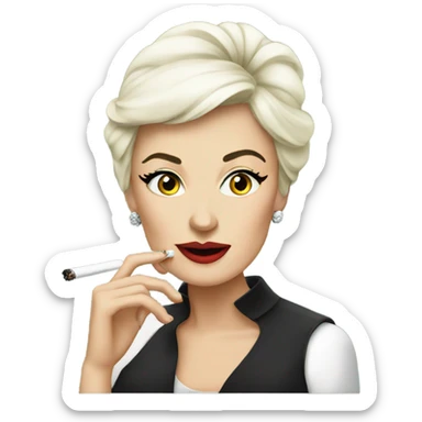 Audrey smoking  sticker
