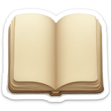 Light beige Book sticker