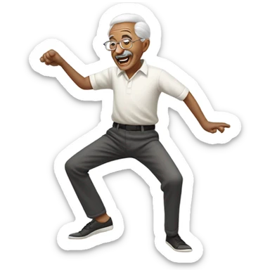 Old man twerking sticker