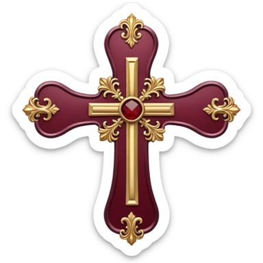 La cruz de borgoña españa sticker