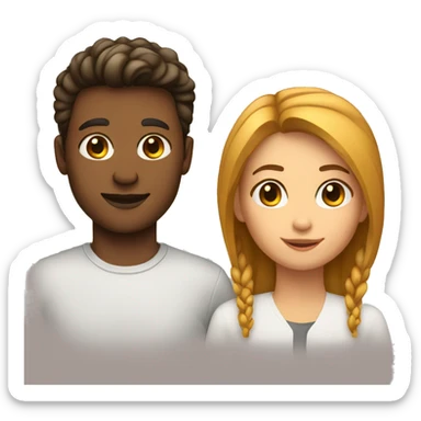 gen z male and female sticker