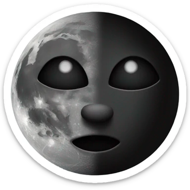 Black moon! sticker