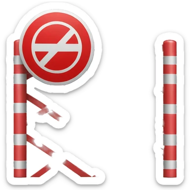 no entry red sign sticker