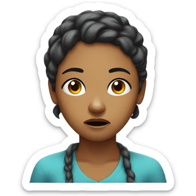 I need the numbers to match - woman stressed out  sticker