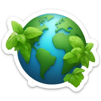 ecologico, cuidado del planeta sticker