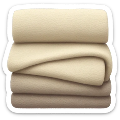 cozy neutral-colored blanket sticker